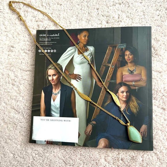 Chloe + Isabel Aventurine Necklace - Picture 1 of 6